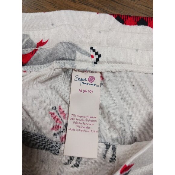 Secret Treasures Sleep Pants White With Dogs Christmas Themed Size M (8-10) - Picture 4 of 4